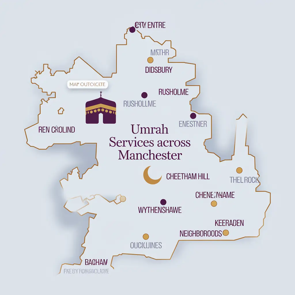 Areas of Manchester City For Umrah Services